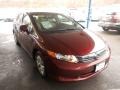 Crimson Pearl - Civic LX Sedan Photo No. 8