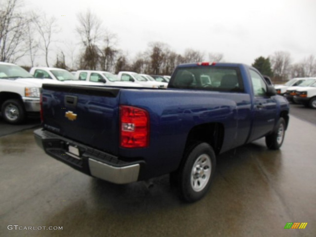 2013 Silverado 1500 Work Truck Regular Cab - Blue Topaz Metallic / Dark Titanium photo #6