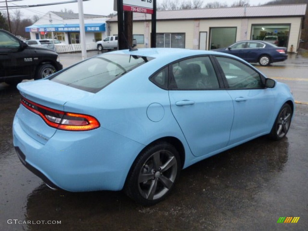 2013 Dart Rallye - Laguna Blue / Black/Light Diesel Gray photo #4