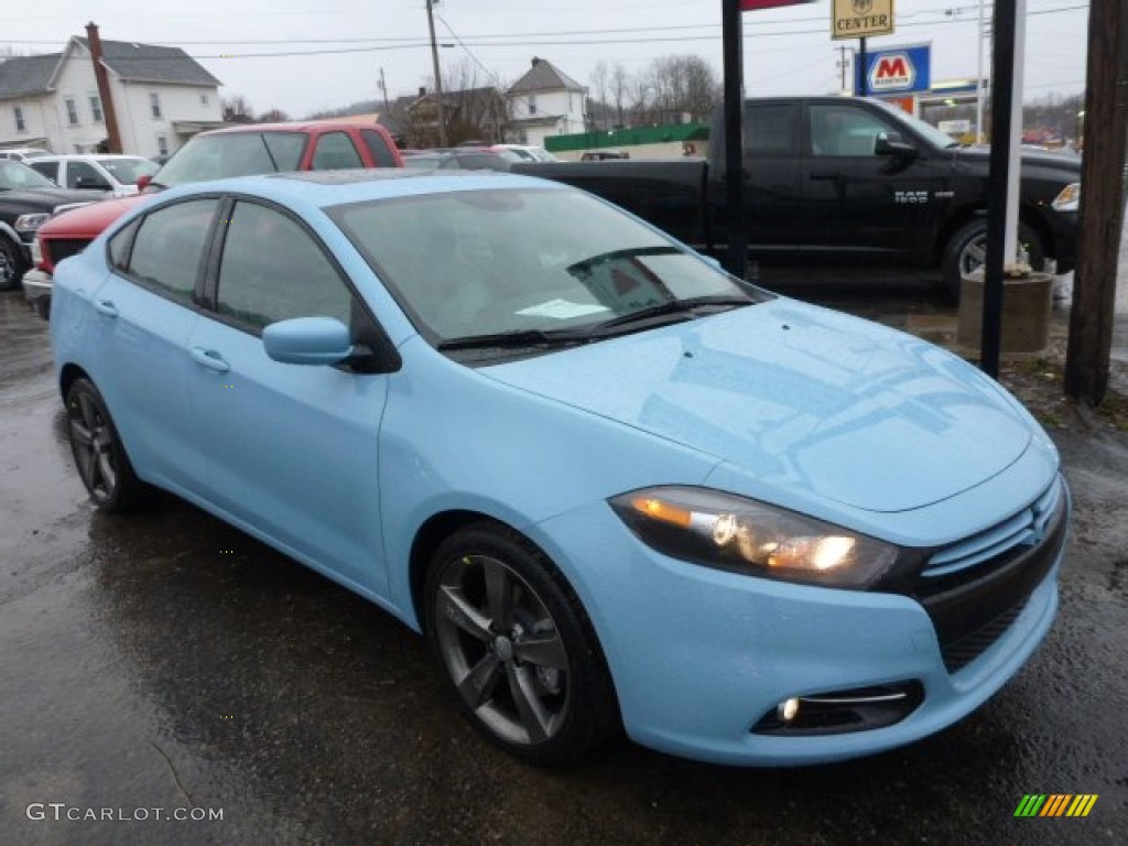 2013 Dart Rallye - Laguna Blue / Black/Light Diesel Gray photo #6