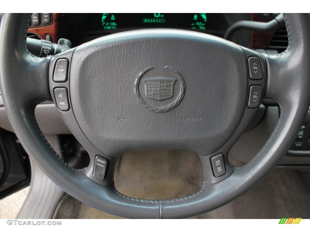 2004 Cadillac DeVille Sedan Dark Gray Steering Wheel Photo #76587074