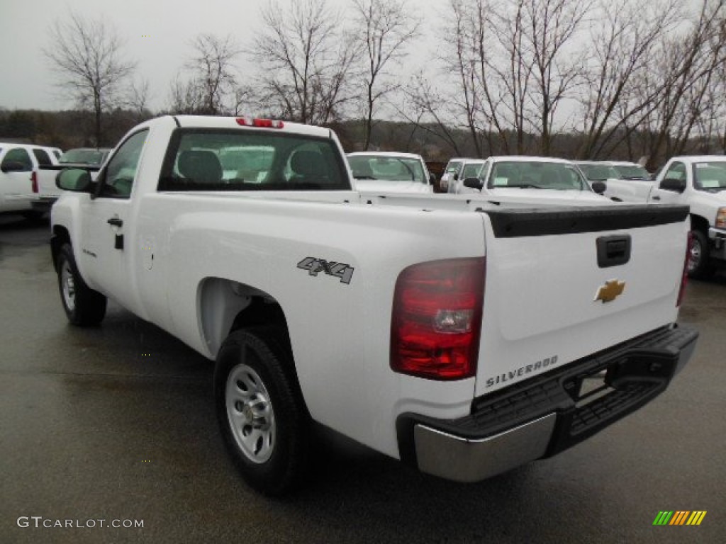 2013 Silverado 1500 Work Truck Regular Cab 4x4 - Summit White / Dark Titanium photo #8