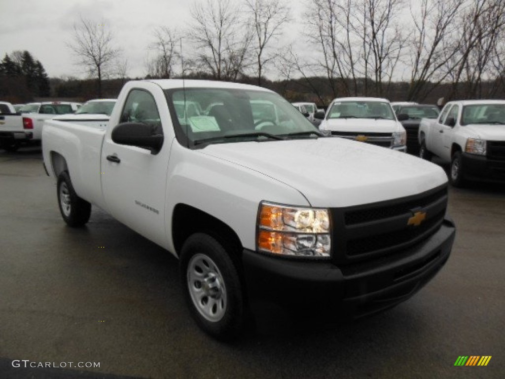 2013 Silverado 1500 Work Truck Regular Cab - Summit White / Dark Titanium photo #4