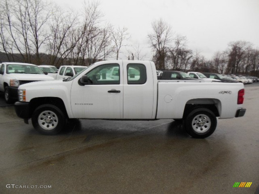 2012 Silverado 1500 Work Truck Extended Cab 4x4 - Summit White / Dark Titanium photo #1