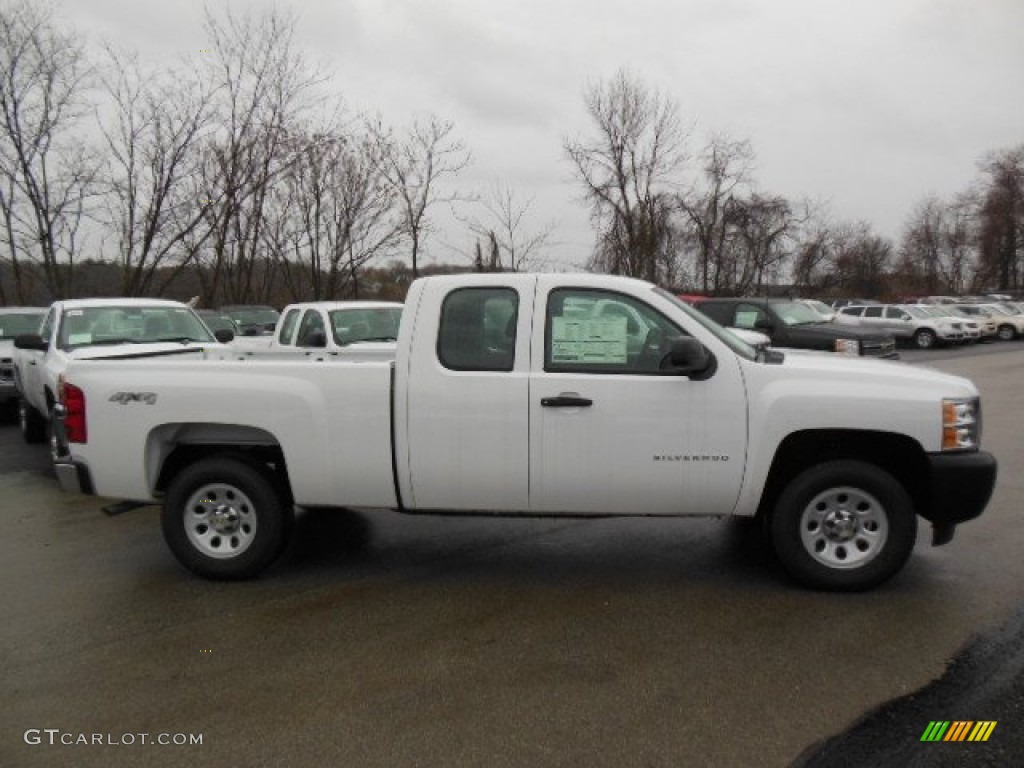 2012 Silverado 1500 Work Truck Extended Cab 4x4 - Summit White / Dark Titanium photo #5