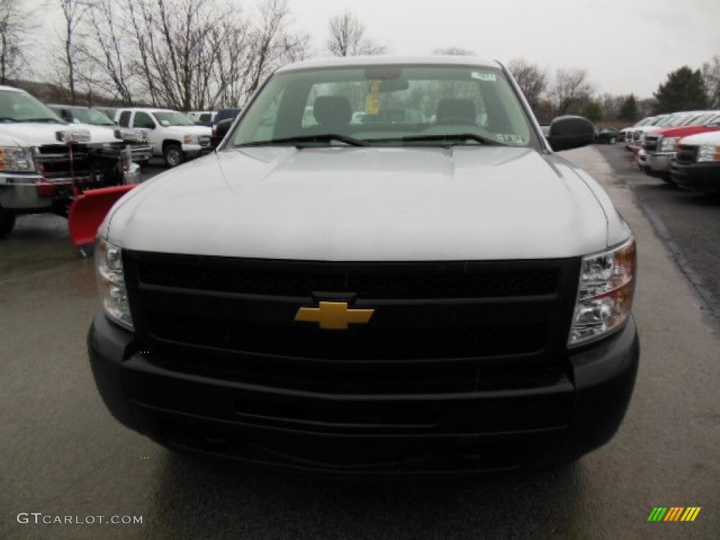 2012 Silverado 1500 Work Truck Regular Cab 4x4 - Silver Ice Metallic / Dark Titanium photo #3