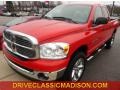 2007 Flame Red Dodge Ram 1500 Big Horn Edition Quad Cab 4x4  photo #1