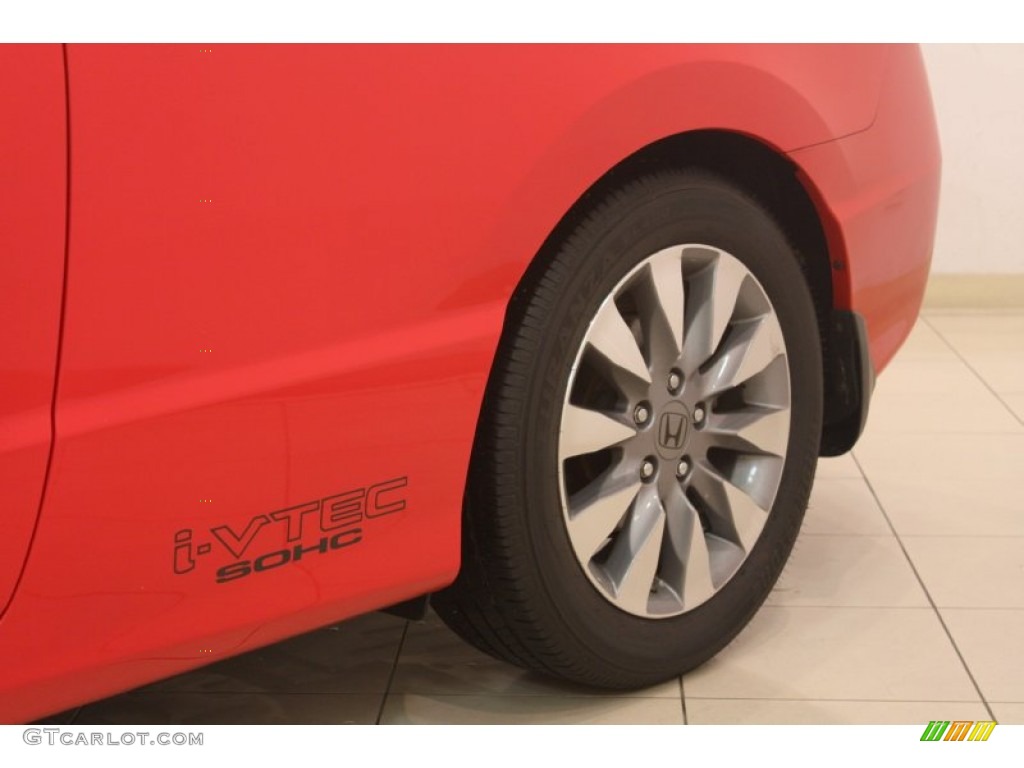 2009 Civic EX Coupe - Rallye Red / Black photo #18