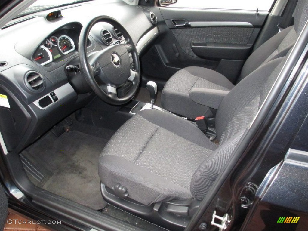 Charcoal Interior 2009 Chevrolet Aveo Lt Sedan Photo