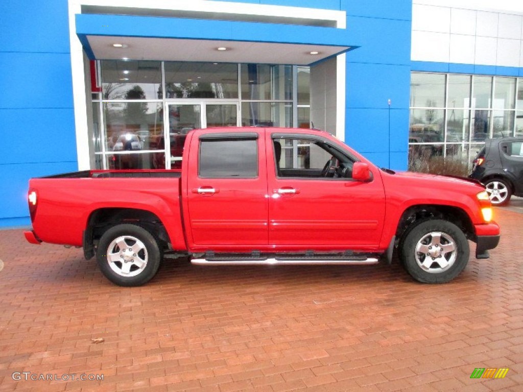 Victory Red 2011 Chevrolet Colorado LT Crew Cab Exterior Photo #76593742
