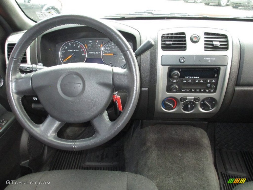 2011 Chevrolet Colorado LT Crew Cab Ebony Dashboard Photo #76593862