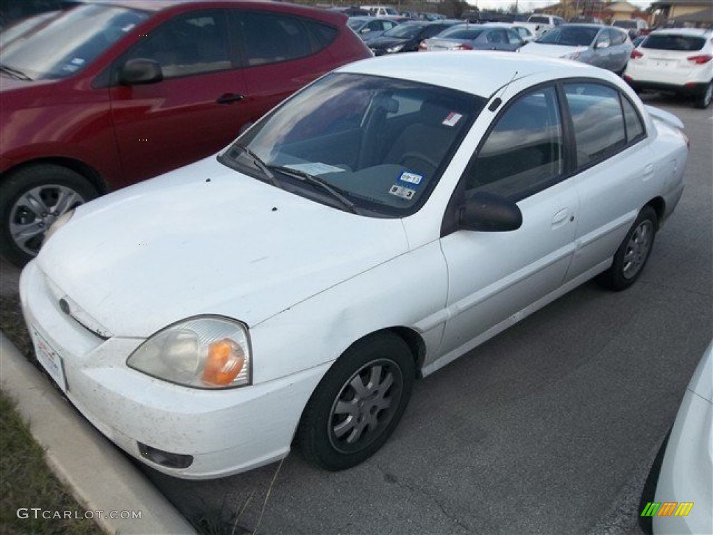 2003 Rio Sedan - Polar White / Gray photo #1