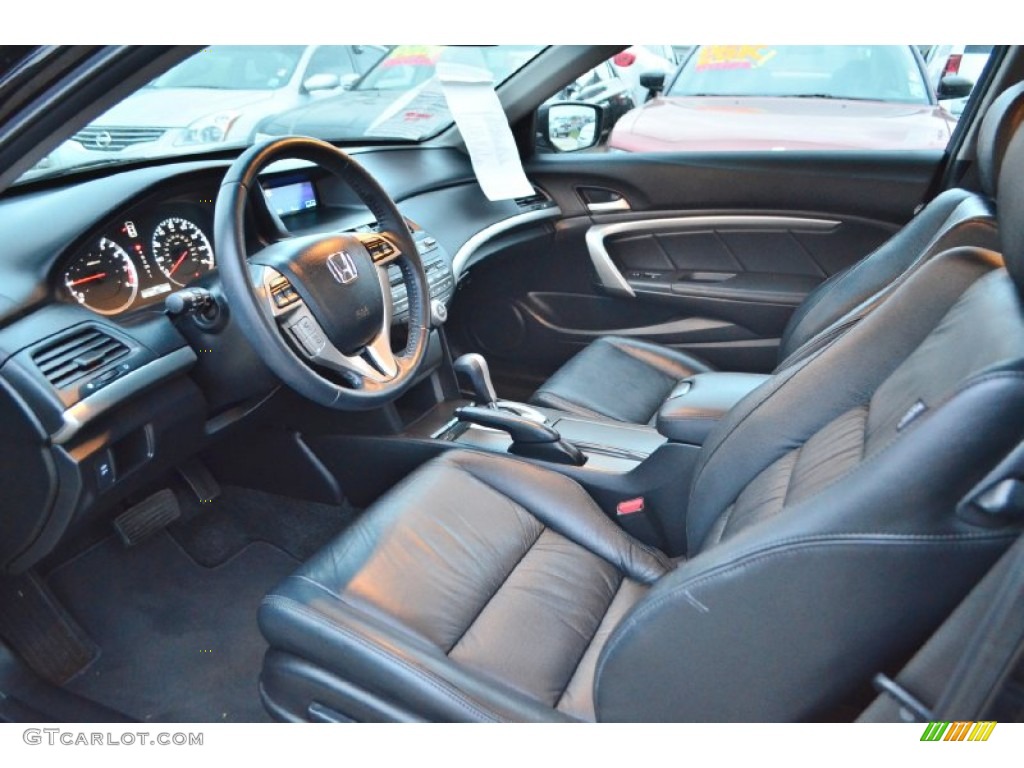 Black Interior 2010 Honda Accord EX-L V6 Coupe Photo #76594123