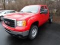 Fire Red 2013 GMC Sierra 2500HD Extended Cab 4x4 Chassis