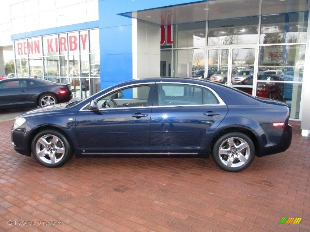 2008 Malibu LT Sedan - Imperial Blue Metallic / Titanium Gray photo #12