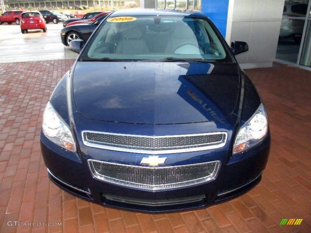 2008 Malibu LT Sedan - Imperial Blue Metallic / Titanium Gray photo #14