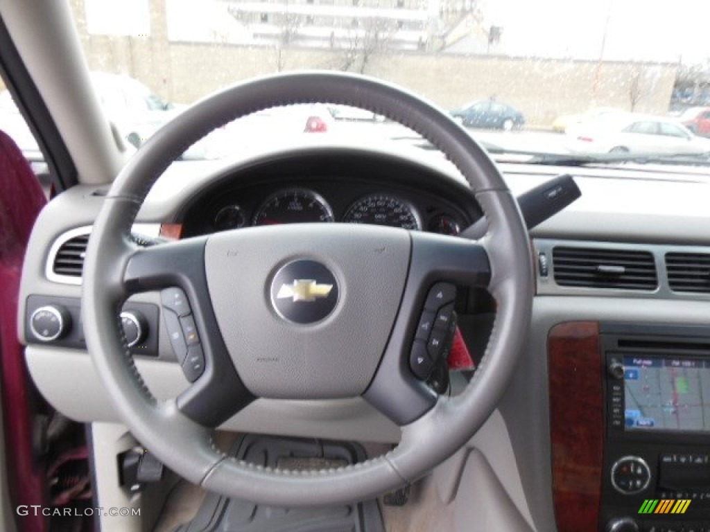 2007 Chevrolet Tahoe LTZ 4x4 Dark Titanium/Light Titanium Steering Wheel Photo #76595521