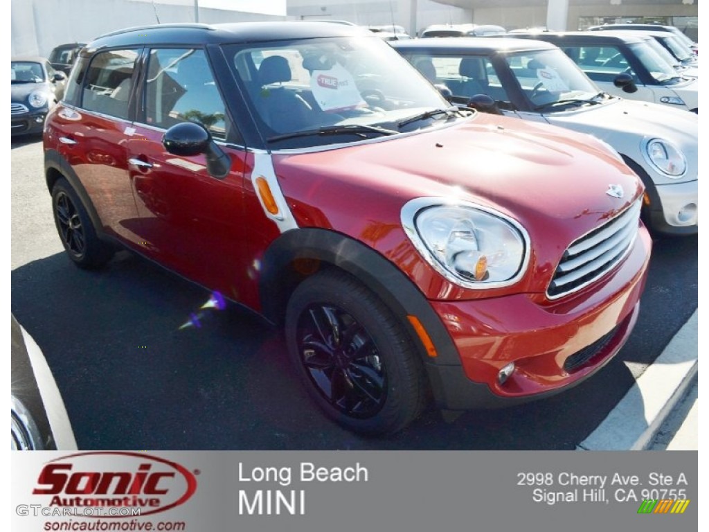 Blazing Red Mini Cooper