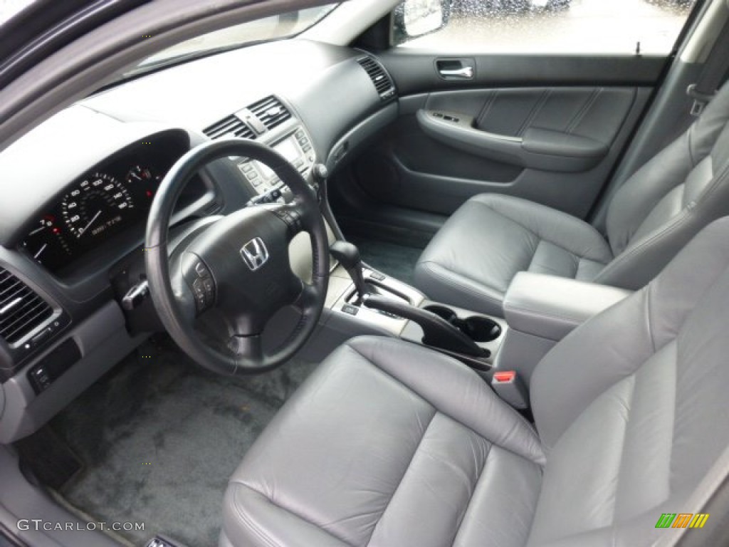 Gray Interior 2007 Honda Accord EX-L Sedan Photo #76596958