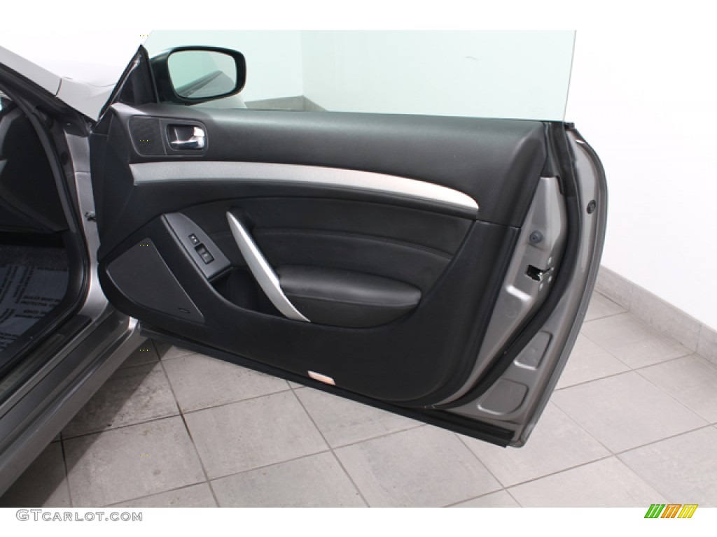 2009 Infiniti G 37 x Coupe Graphite Door Panel Photo #76596996