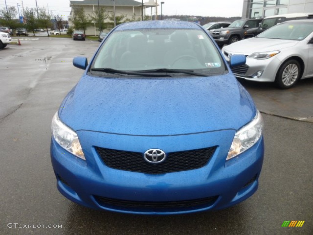 2009 Corolla LE - Blue Streak Metallic / Ash photo #2