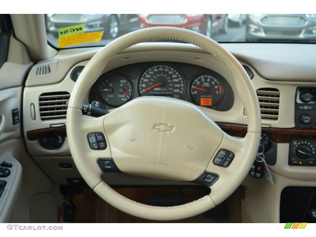 2005 Chevrolet Impala LS Neutral Beige Steering Wheel Photo #76598254