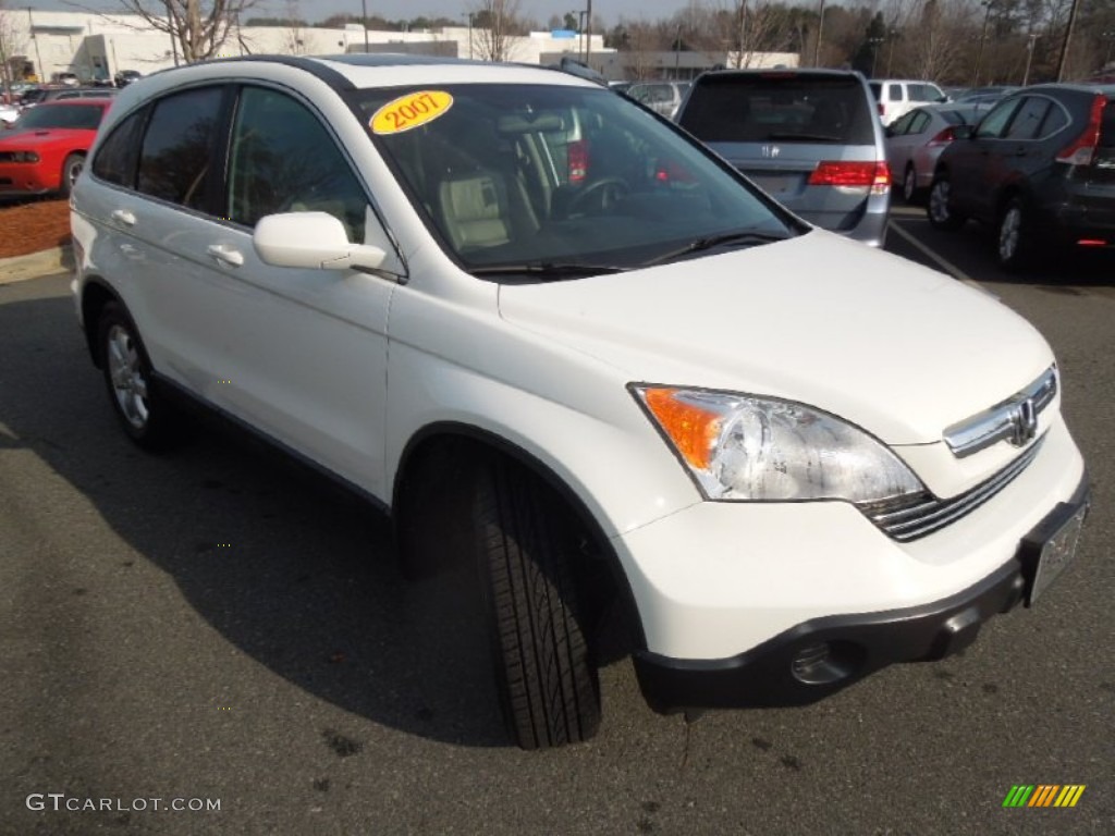 2007 CR-V EX-L - Taffeta White / Gray photo #2