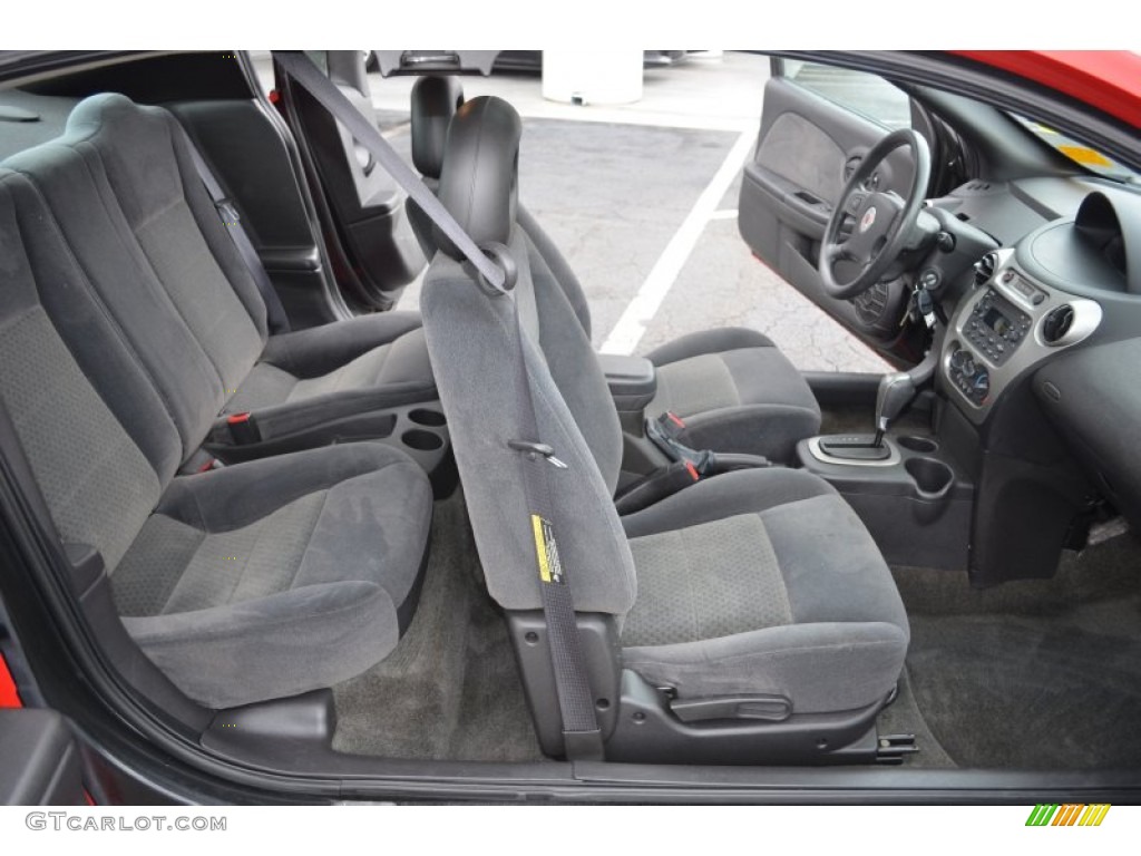 Black Interior 2005 Saturn ION 3 Quad Coupe Photo #76598782