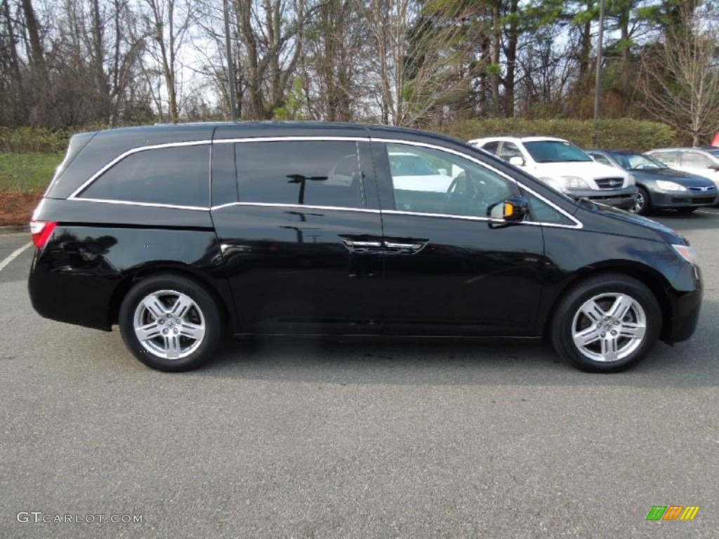 Crystal Black Pearl 2011 Honda Odyssey Touring Exterior Photo #76599607