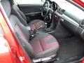 Black/Red 2006 Mazda MAZDA3 s Touring Hatchback Interior Color