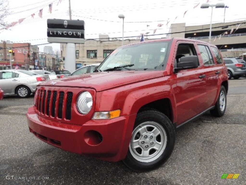 2009 Patriot Sport 4x4 - Inferno Red Crystal Pearl / Dark Slate Gray/Medium Slate Gray photo #1