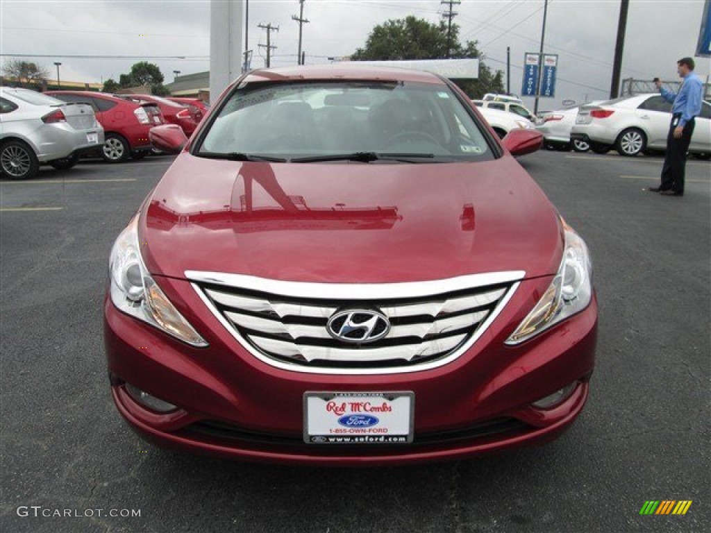2011 Sonata Limited 2.0T - Venetian Red / Gray photo #2