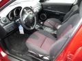 Black/Red 2006 Mazda MAZDA3 s Touring Hatchback Interior Color