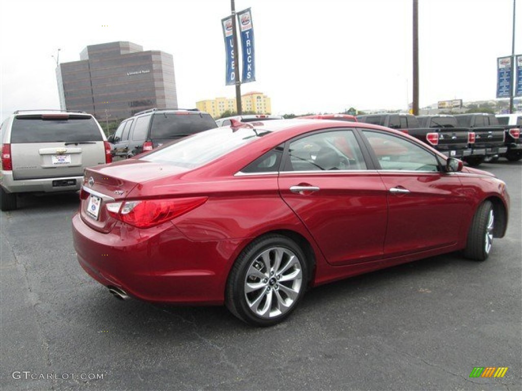 2011 Sonata Limited 2.0T - Venetian Red / Gray photo #4