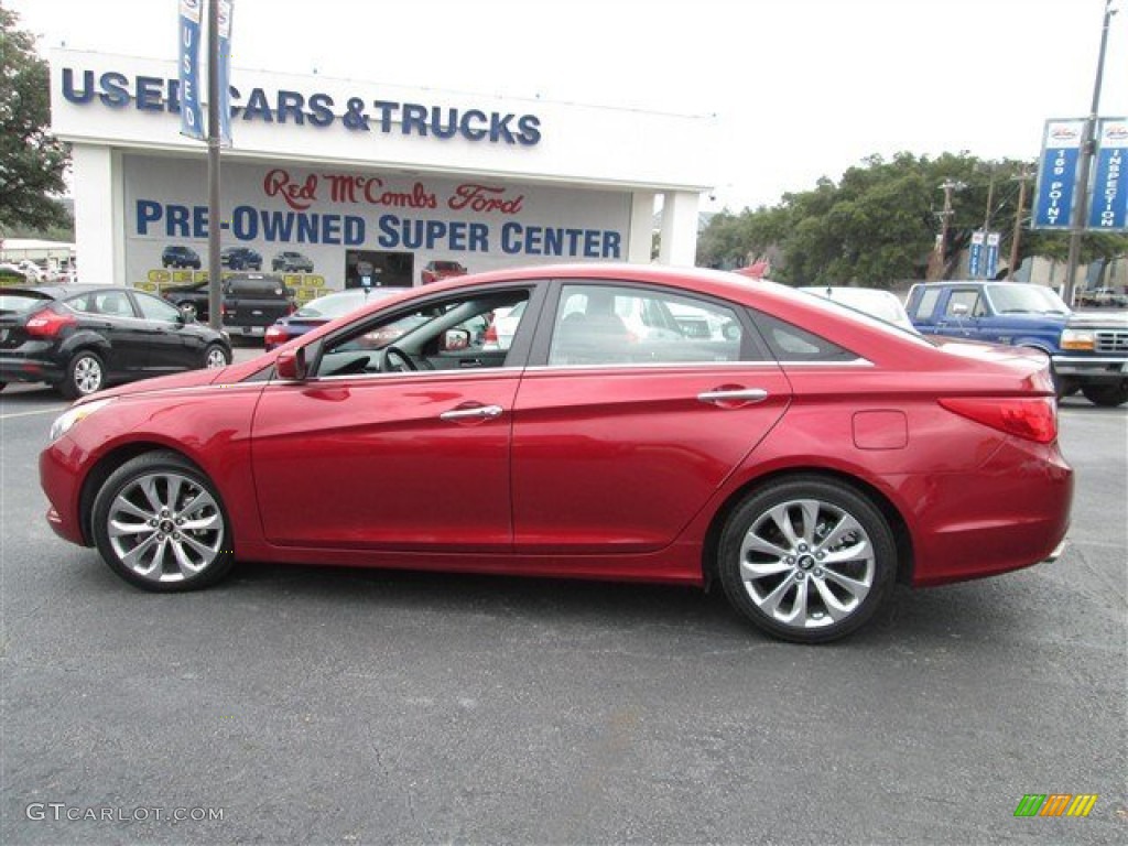 2011 Sonata Limited 2.0T - Venetian Red / Gray photo #7