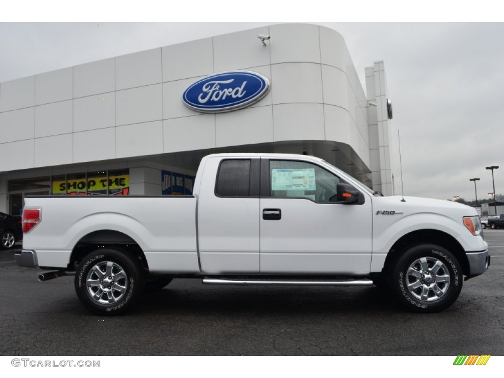 2013 F150 XLT SuperCab - Oxford White / Adobe photo #2