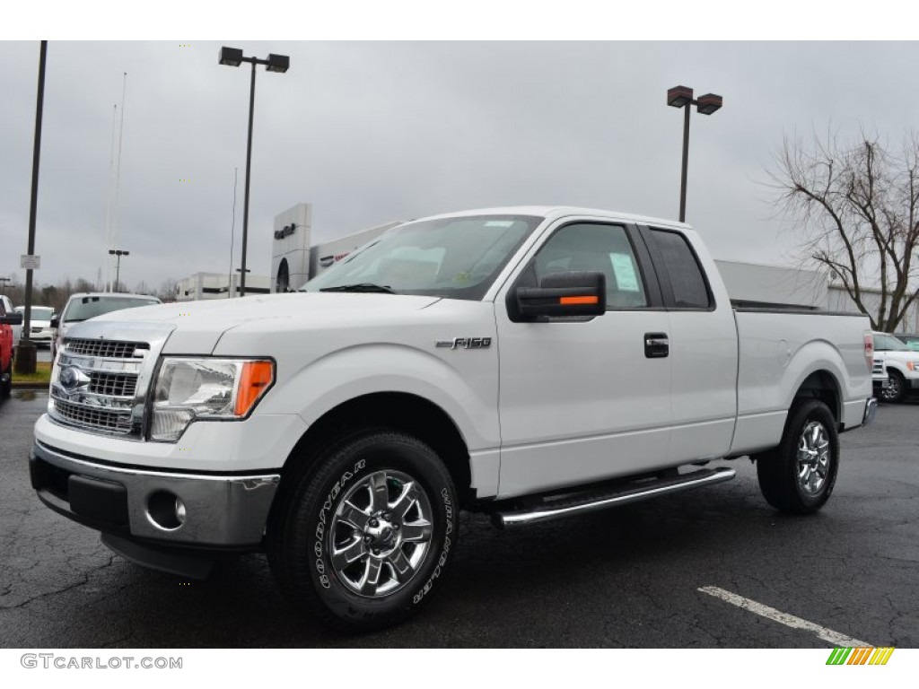 2013 F150 XLT SuperCab - Oxford White / Adobe photo #6