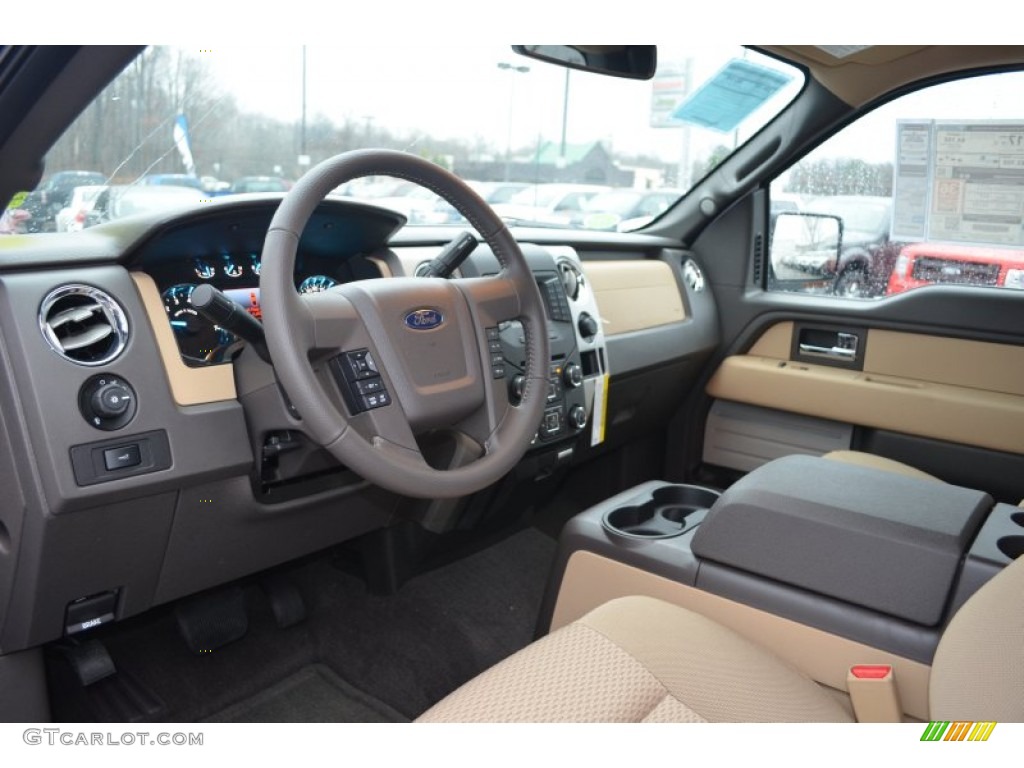 2013 F150 XLT SuperCab - Oxford White / Adobe photo #11