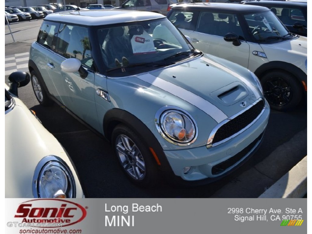 2013 Cooper S Hardtop - Ice Blue / Carbon Black photo #1