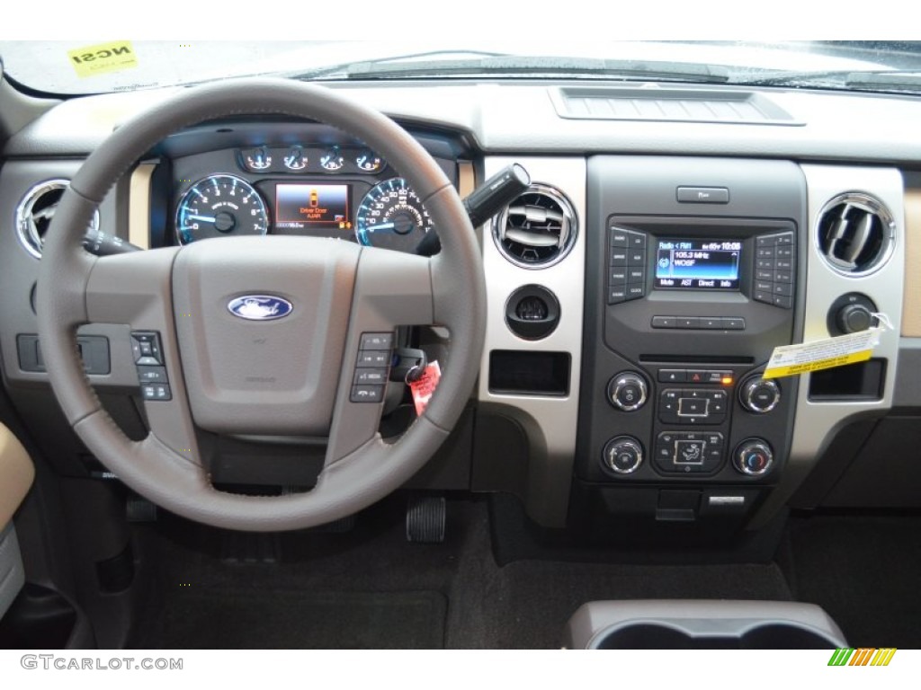 2013 F150 XLT SuperCab - Oxford White / Adobe photo #23