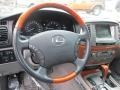 2004 Lexus LX Gray Interior Steering Wheel Photo