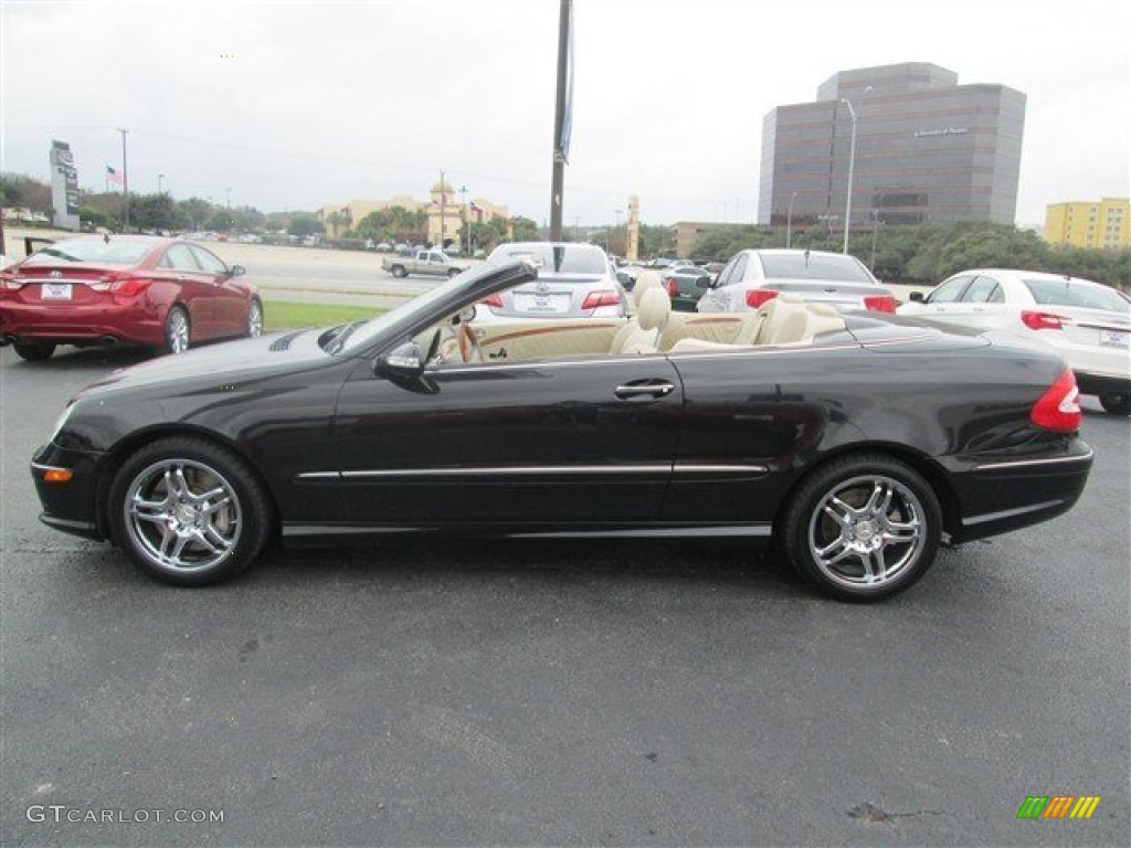 2004 CLK 500 Cabriolet - Mocha Black Metallic / Stone photo #3