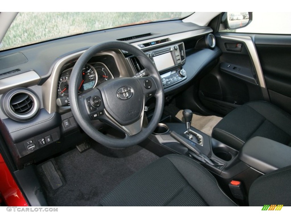 Black Interior 2013 Toyota RAV4 XLE AWD Photo #76603222