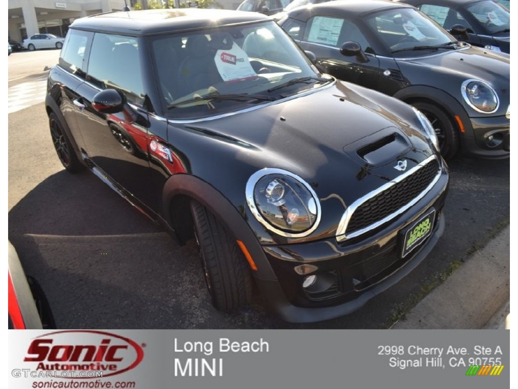 2013 Cooper John Cooper Works Hardtop - Midnight Black Metallic / Carbon Black photo #1