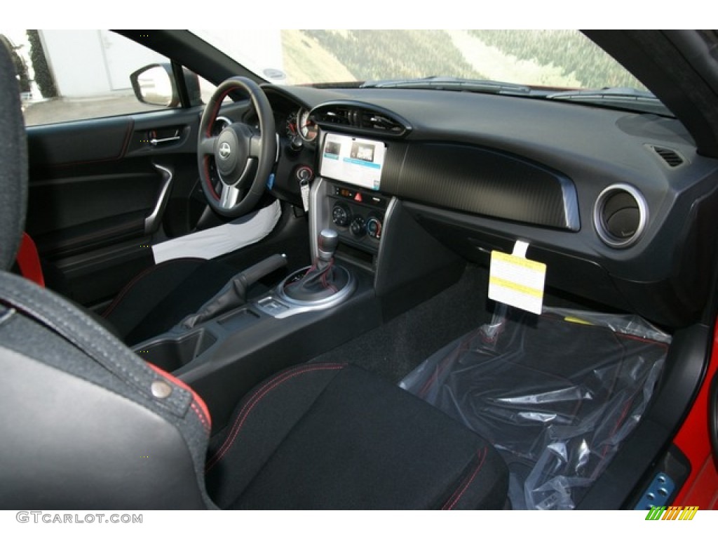 2013 Scion FR-S Sport Coupe Black/Red Accents Dashboard Photo #76603507
