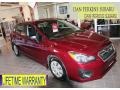 Camellia Red Pearl 2012 Subaru Impreza 2.0i 5 Door