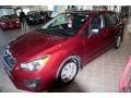 2012 Camellia Red Pearl Subaru Impreza 2.0i 5 Door  photo #3