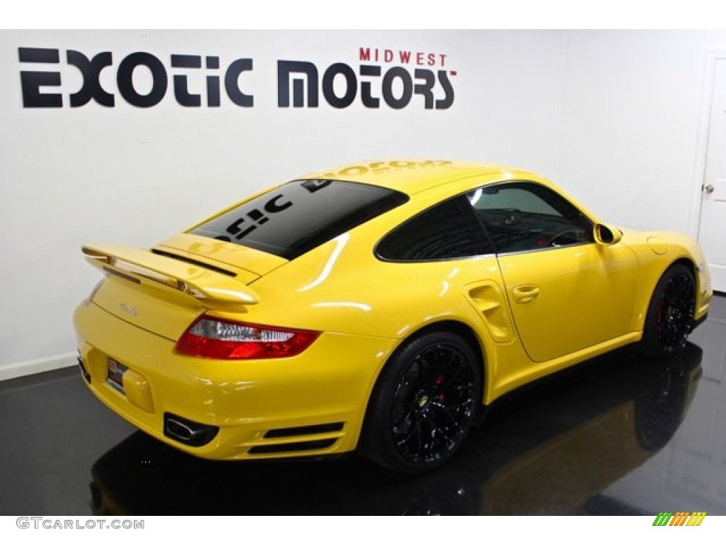 2007 911 Turbo Coupe - Speed Yellow / Black photo #10