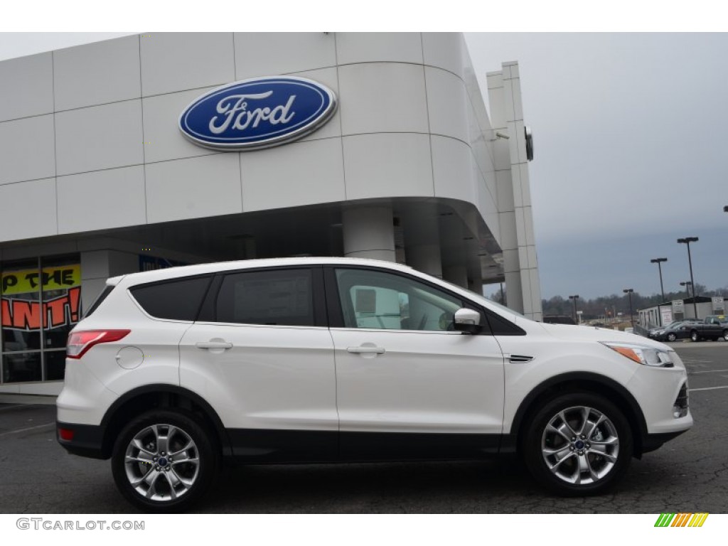 2013 Escape SEL 1.6L EcoBoost - White Platinum Metallic Tri-Coat / Medium Light Stone photo #2