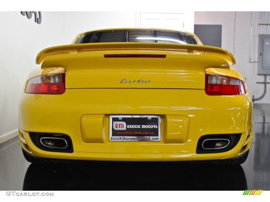 2007 911 Turbo Coupe - Speed Yellow / Black photo #16